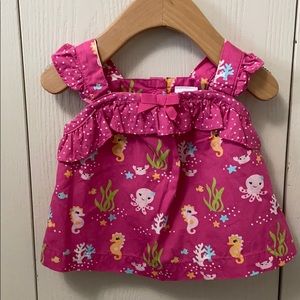 Gymboree Baby Seahorse Newborn Sundress/Tunic